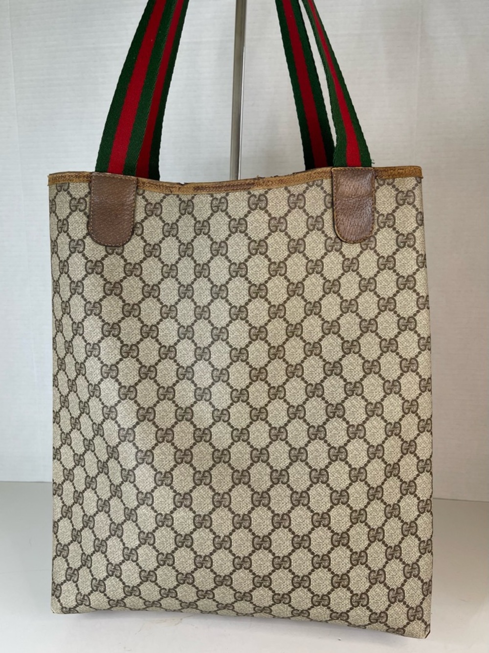 GUCCI CC MONOGRAM SHERRY LINE TOTE - Picture 3 of 15